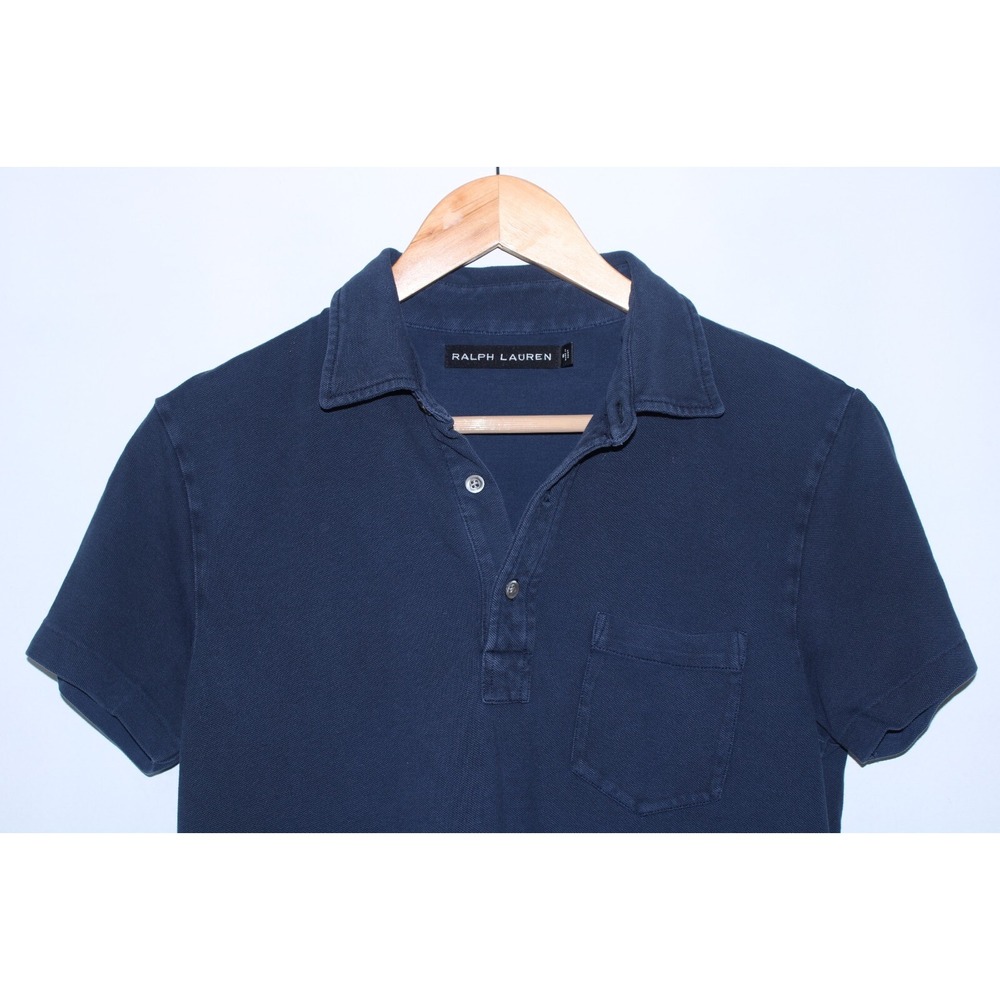 Ralph Lauren Black Label Men's Small Navy Blue Short Sleeve Polo Shirt - Picture 2 of 9
